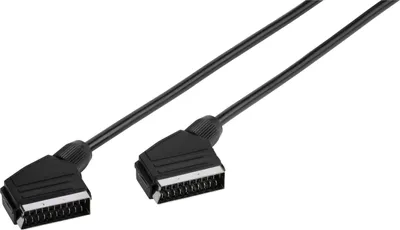 Zdjęcie produktu dla ViVanco™VVVXSCAR12MMK, 1,2 m, SCART (21-pin), SCART (21-pin), Męska, Męska, Czarny