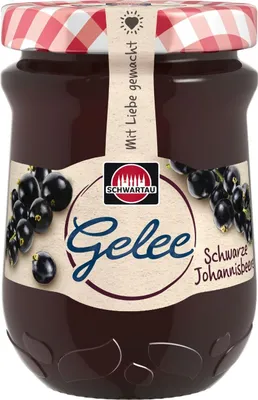 Produktbild von Schwartau Gelee Schwarze Johannisbeere, 200g