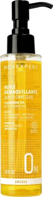 A bottle of Novexpert Cleansing Oil with Omegas.
