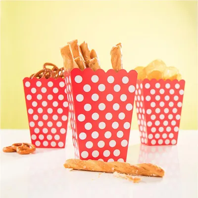 Immagine prodotto di Snackbox Dots 8Stk./9x14cm Rot
