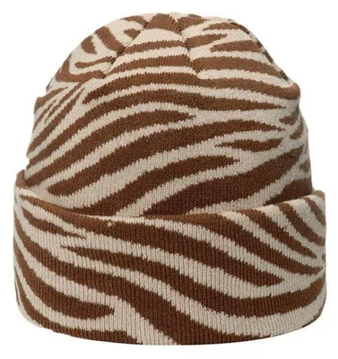 Obrázok produktu pre Pletená čiapka pre dámy a pánov s leopardím vzorom, zelená, veľkosť M