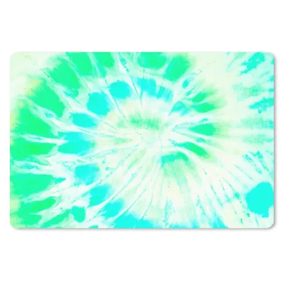 Produktbild von MuchoWow® Schreibtischunterlage Krawattenfärbung - Grün - Farbe 60x40 cm - XXL Mauspad - Großes Mauspad