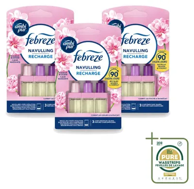Productafbeelding van 3 x Ambi Pur 3Volution navulling - Bloemengeur - 20 ml - Voordeelverpakking - 3 stuks
