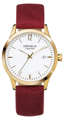 Productafbeelding van Orphelia OF711701 dameshorloge, met leren band