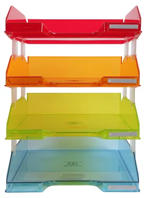 Produktbild von Exacompta Set mit 4 Briefablagen COMBO MIDI, Linicolor - sortiert - 113299SETD