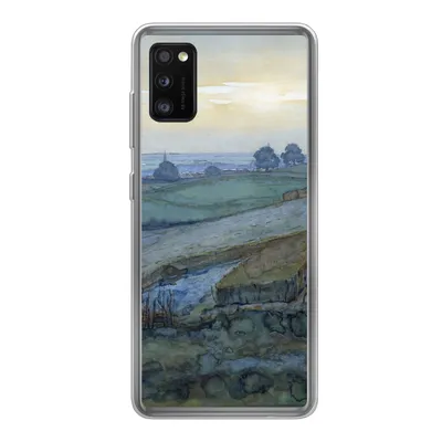 Produktbild von MuchoWow® Handyhülle Schutzhülle Hülle für Samsung Galaxy A41 Landschaft bei Arnheim - Piet Mondrian Silikon Softcase Handy Hülle - Mobiltelefon