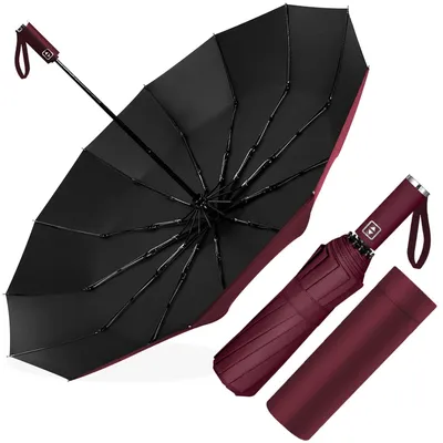 Imagen del producto de Paraguas plegable automático, resistente al viento, con un diámetro de 105 cm, ideal para uso diario