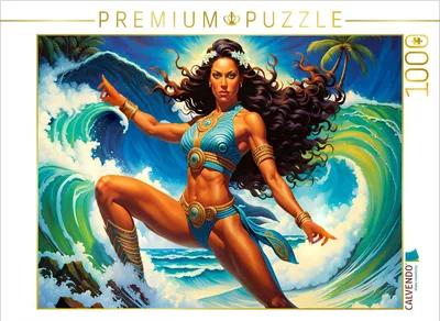 Produktbild von CALVENDO Puzzle Ein Motiv aus dem Kalender Die Wellenbezwinger | 1000 Teile Lege-Größe 64x48cm Foto-Puzzle für glückliche Stunden