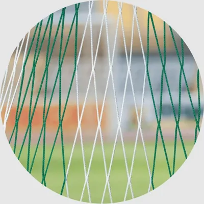 Produktbild von Huck Sport Fußballtornetze Jugendtornetze diagonal 2farbig 4 mm stark Fußballnetz Tornetz grün weiß