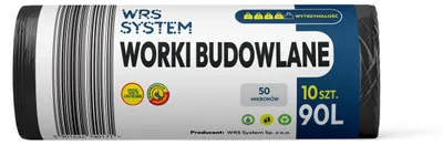 Produktbild von Bauschuttsäcke 90L 10 Stück 50 um schwarz WRS System