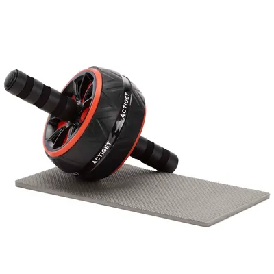 Produktbild von ACTIGET Bauchmuskel-Trainingsrad Ab Roller Wheel + Trainingsmatte Fitness