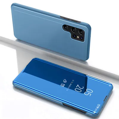 Obrázek produktu pro Pouzdro Clear View pro Samsung Galaxy S25 Ultra s klopou - modré