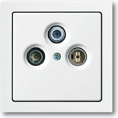 Produktbild von Busch Jäger SET / Antennensteckdosen-Einsatz Radio/TV/SAT WISI DB53 studioweiß