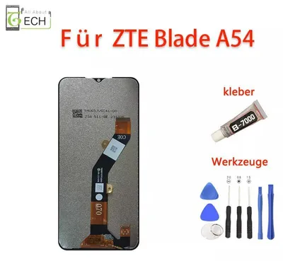 Produktbild von Für ZTE Blade A54 LCD Display Touchscreen Bildschirm Schwarz