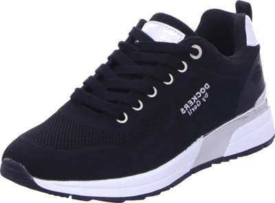 Produktbild von Dockers Damen Schnürschuhe 32822-37, 32822-38, 32822-39, 32822-40, 32822-41, 32822-42 DOK-50ZI205-701 schwarz/silber 40