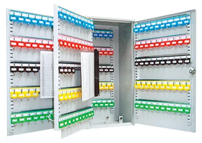 Immagine prodotto di Armadietto portachiavi per 300 chiavi, con ganci regolabili, cassaforte in acciaio, dimensioni 55 x 38 x 20,5 cm, colore grigio