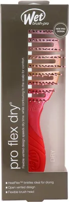 Product packaging for a hairbrush.