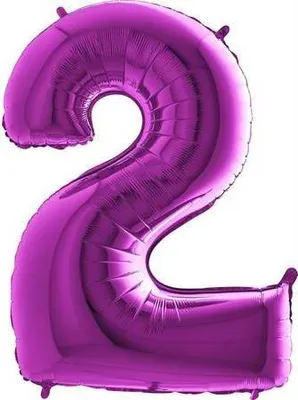 Immagine prodotto di Pallone gonfiabile numero 2 viola 102cm extra large
