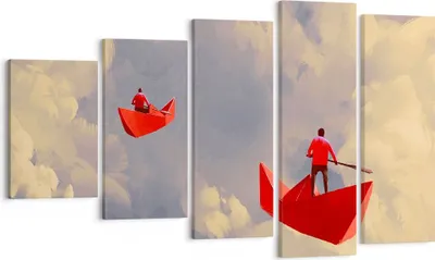 Produktbild von Bild auf Leinwand - Leinwandbild - Abstraktion modern - 100x60cm - Wand Bild - Wanddeko - Leinwanddruck - Bilder - Kunstdruck - Wanddekoration - Leinwand bilder - Wandkunst - EG100x60-3832