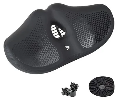 Zdjęcie produktu dla Siodełko rowerowe szerokie ergonomiczne czarne górskie sport