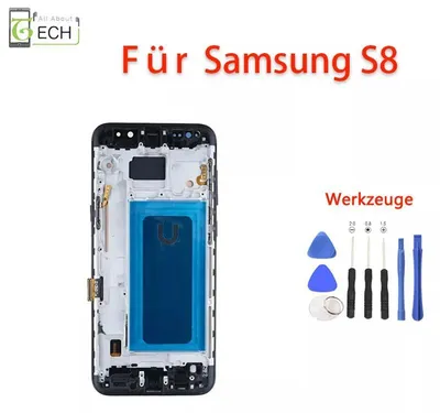 Produktbild von Für Samsung Galaxy S8 SM-G950F LCD (TFT) Display Touch Screen Bildschirm schwarz