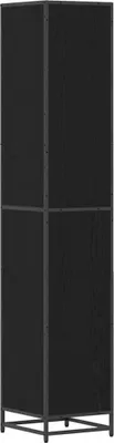 Produktbild von vidaXL Badezimmermöbel-Set Schwarz Eichen-Optik 35 x 37,5 x 188,5 cm