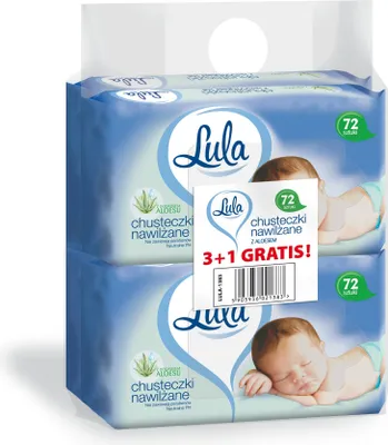 Produktbild von Lula Feuchttücher Mit Aloe 72 Stk
