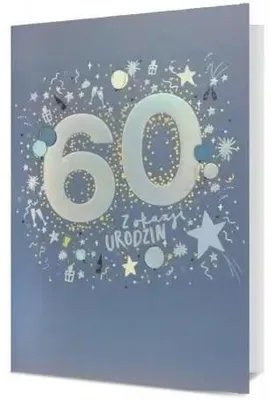 Zdjęcie produktu dla Karnet B6 Urodziny 60