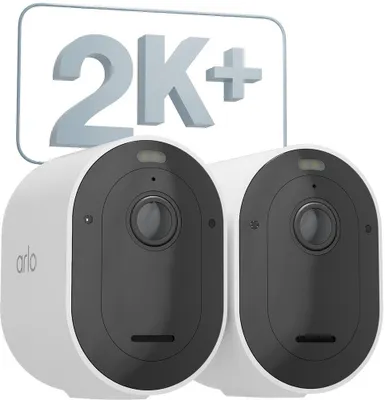 Zdjęcie produktu dla Arlo Pro Zewnętrzna kamera bezpieczeństwa 5 2K+, 2-cam, Kamera bezpieczeństwa IP, Wewnętrz i na wolnym powietrzu, Przewodowy i Bezprzewodowy, Sufit / Ściana, Czarny, Biały, Wietnam