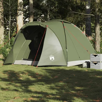 Produktbild von Angelzelt 2 Personen, Familienzelt UV-Schutz, Olivgrün Wasserdicht - Campingzelte CC23487