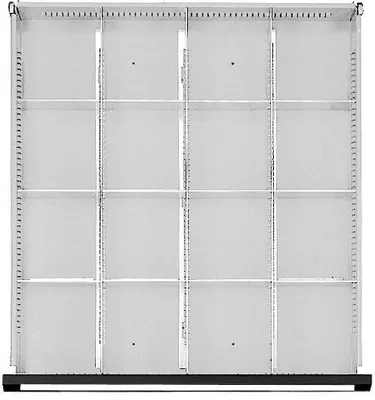 Zdjęcie produktu dla Zestaw przegródek do szuflady FH 180–360 mm, podziałka 1/4, do szuflady B500xT540 mm