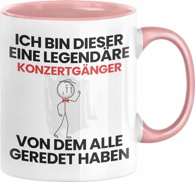 Produktbild von Konzertgänger Geschenk Tasse Lustige Geschenkidee Geburtstag für Konzertgänger Ich Bin Dieser Legendäre Konzertgänger Von Dem Alle Geredet Haben Kaffee-Becher (Rosa)