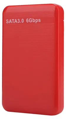 Zdjęcie produktu dla Obudowa na dysk twardy 2,5 cala z interfejsem USB 3.0 i SATA 3.0, prędkość 6 Gb/s, obsługująca dyski o pojemności do 6 TB oraz przyspieszenie UASP (kolor czerwony) (dysk twardy nie wchodzi w skład zestawu)