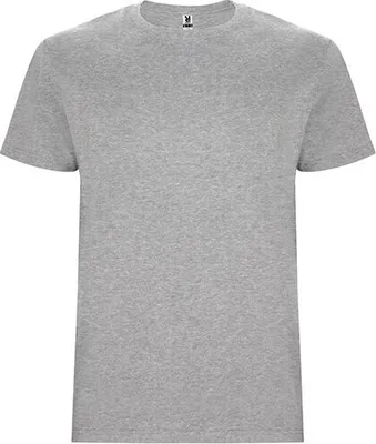 Produktbild von Roly CA6681 | Stafford T-Shirt - Doppellagiger Rundhalskragen - Farbe: Heather Grey 58 - Größe: 4XL