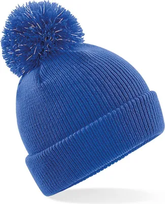 Zdjęcie produktu dla Beechfield B406B | Junior Reflective Bobble Beanie - Farbe: Bright Royal - Größe: One Size