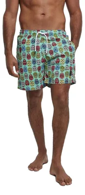 Produktbild von Urban Classics - Badeshorts für Herren TN1680 (L) (Grün/Bunt)