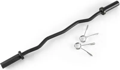 Obrázok produktu pre Capital Sports Accretor 120 CBO Curlbar, EZ-tyč, lomená tyč, 120 cm / 50 mm, max. 272 kg, oceľ, čierna