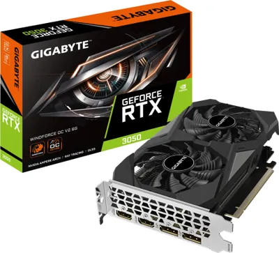 Immagine prodotto di GIGABYTE GeForce RTX 3050 WINDFORCE OC V2 6G NVIDIA 6 GB GDDR6