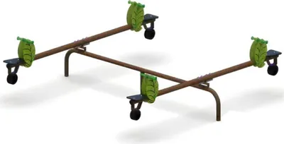 Produktbild von Balancierwippe Schaukelwippe Kletterwippe Balancegerät Federgerät Balancetool
