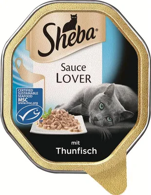Produktbild von Sheba Schale Sauce Lover mit Thunfisch 85g