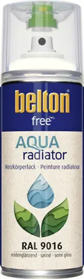 Produktbild von belton free Lackspray AQUAradiator Heizkörperlack 400 ml verkehrsweiß seidenglänzend