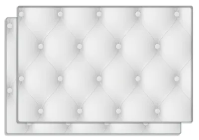 Produktbild von Wallario Frühstücksbrettchen 2er Set aus Glas, je 20 x 30 cm, mit rutschfesten Füßen, Motiv Weiße Ledertür