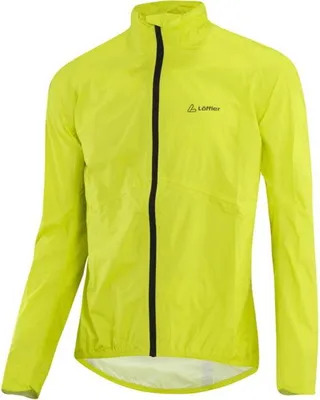 Productafbeelding van Loeffler fietjas met lange mouwen, model "M Bike Jacket WPM Pocket" - Geel