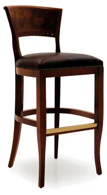 Produktbild von Hocker Barhocker Königlicher Polster Klassisch Samt 1 Sitzer Antik Stil Stuhl