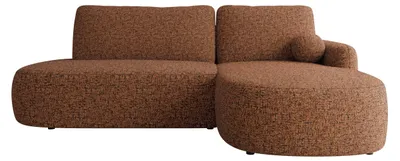 Produktbild von MIRJAN24 Ecksofa Loridu O, mit Schlaffunktion und Bettkasten, L-Form Sofa (Farbe: Bella 40, Ecksofa: Rechts), KI-generiertes Bild