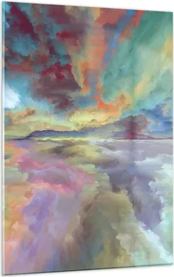 Produktbild von Bilder auf glas - Einteilig - Abstraktion modern - 50x70cm - Glasbilder - Wandbilder - Bilder - zum Aufhängen bereit - Wanddekoration aus Glas - Glas Bilder - Wandbild auf Glas - GPA50x70-4027