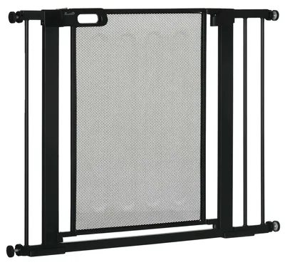 Produktbild von Haustiersicherheitsgitter, Automatische Schließfunktion, Doppelverriegelungsmechanismus, schwarz