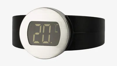 Produktbild von Cuco Clock Weinthermometer LCD-Display digitales Thermometer  2,6 x 1,9cm Wein clever Edelstahl BBQ Vino