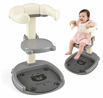 Immagine prodotto di Supporto per doccia per bambini 2-in-1 con base antiscivolo