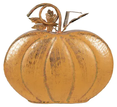Obrázok produktu pre Clayre & Eef Dekorácia Tekvica 34x15x32 cm Oranžová Kov
